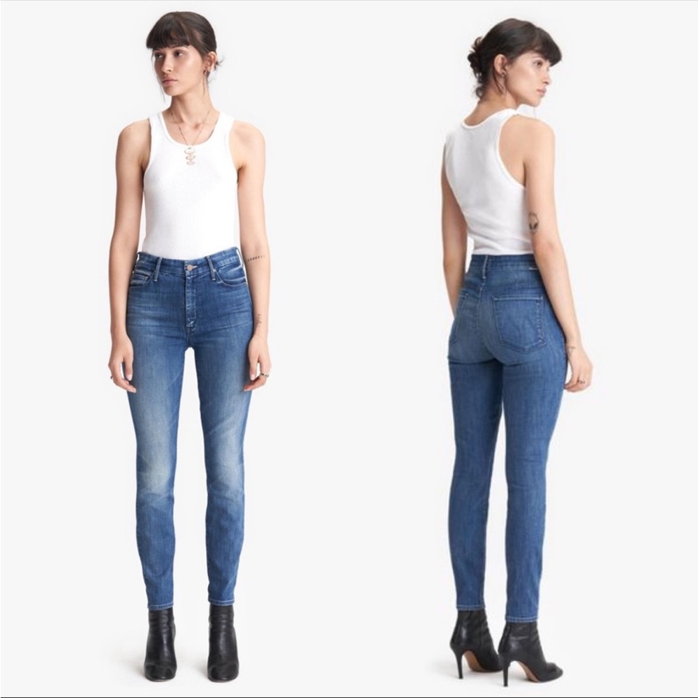 MOTHER High Waisted Looker Ankle